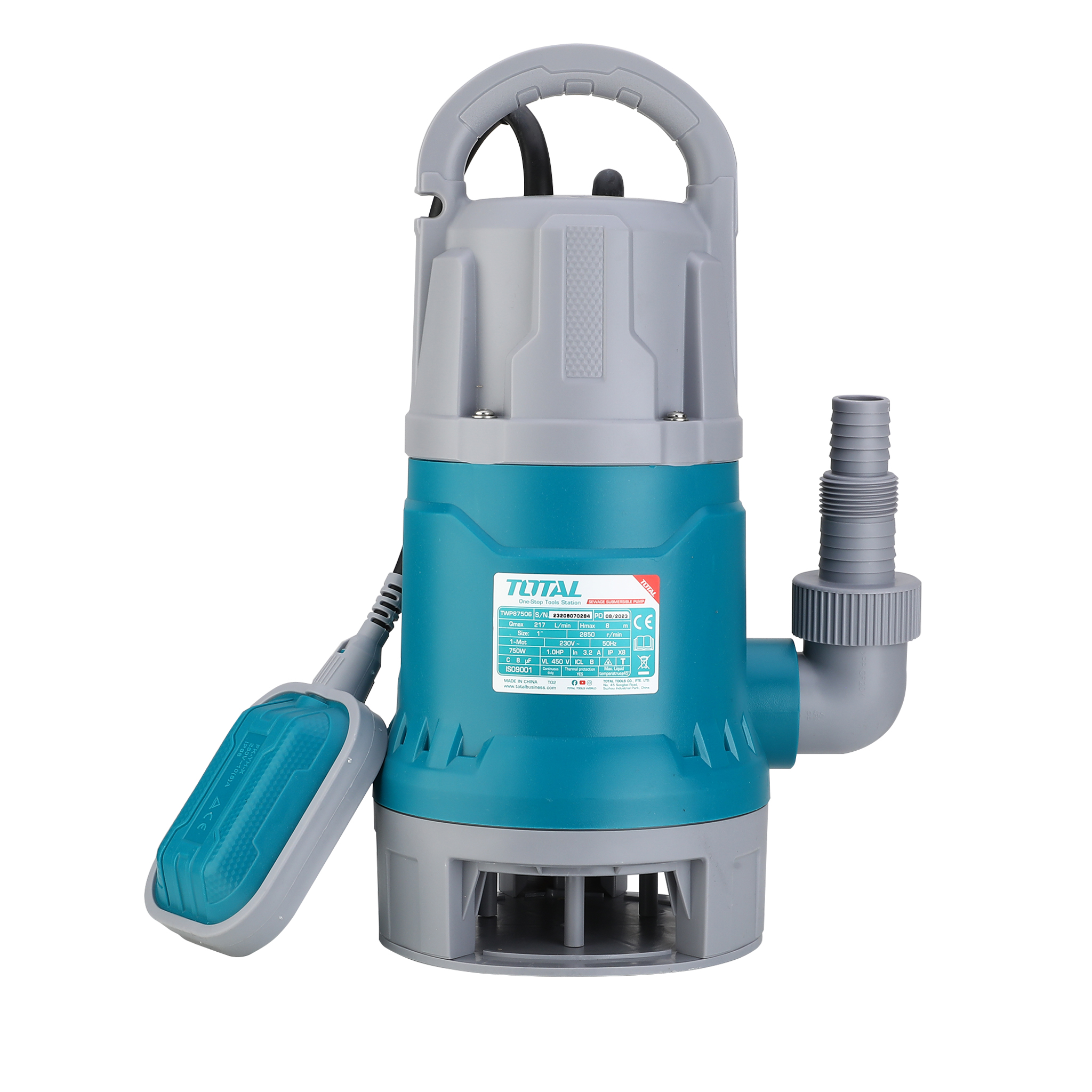 Pompe à eau chargée électrique  TWP87506 | 750 W