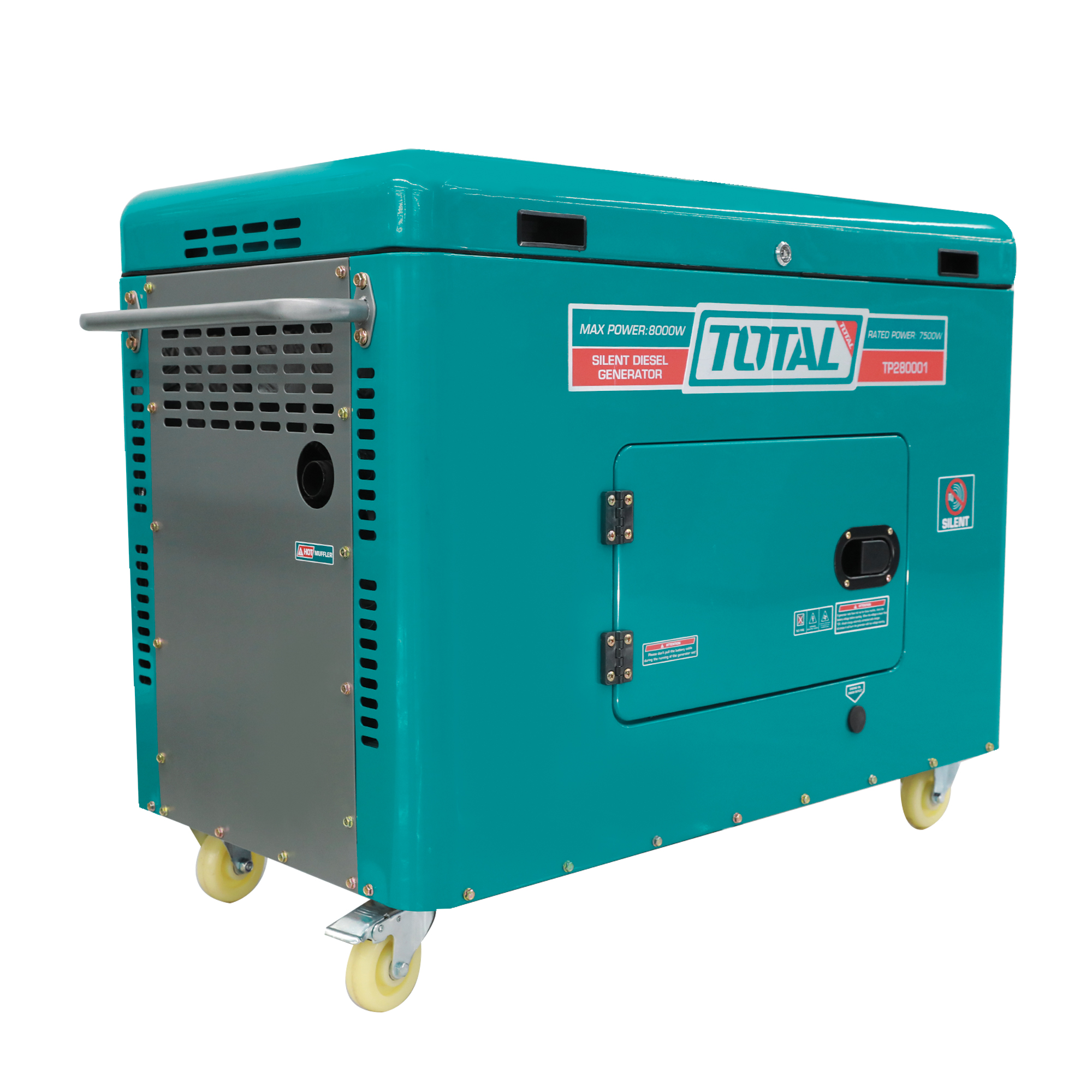 GENERATEUR diesel insonorisé 8.0 kW - Monophasé  TP280001 | 8.0 kW