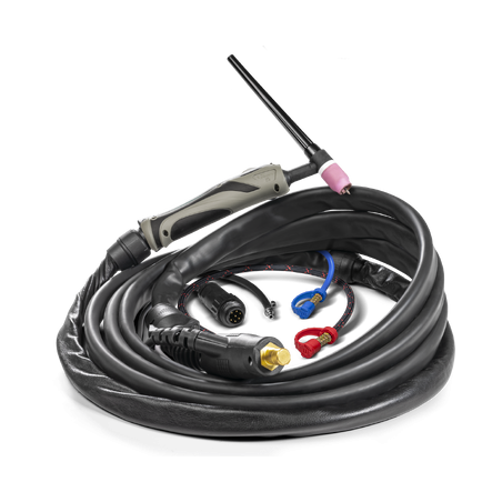 Torche TIG 18 - liquide - 4m - CONNECT. 35/50 + AMPH. 7pts