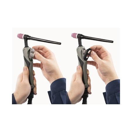 Torche TIG 18 - liquide - 4m - CONNECT. 35/50 + AMPH. 7pts