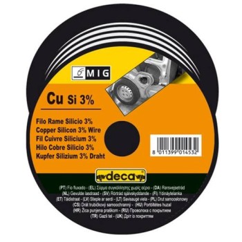Fil CuSi3 Ø 0,8 mm pour soudure Brazing MIG bobine de 800 grs