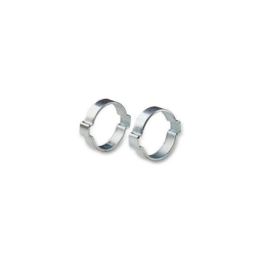 2 colliers à oreilles pour tuyau Ø extérieure 11/13 mm 2 colliers à oreilles pour tuyau Ø extérieure 11/13 mm