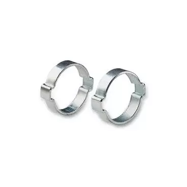 2 colliers à oreille pour tuyau Ø extérieure 11/13 mm
