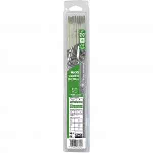 12 électrodes rutiles 316 L pour soudure INOX Ø 2 mm GYS