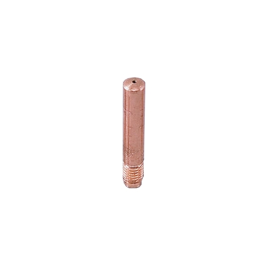 10 tubes contacts pour fil acier ou inox filetage M5 - Longueur 18 mm