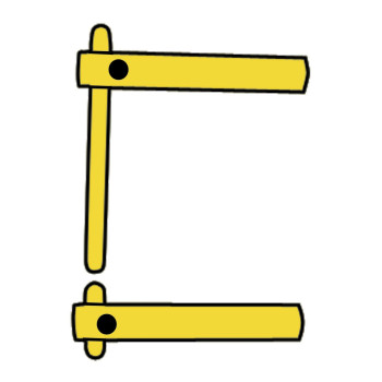 2 bras droit 120 mm + 2 électrodes droites Ø 12 mm   Modular 230 et 400 Telwin