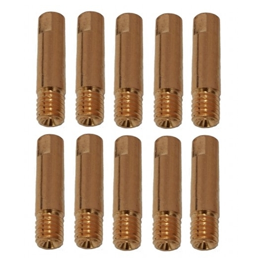 10 tubes contacts pour fil acier ou inox filetage M6 - Longueur 25 mm 10 tubes contacts pour fil acier ou inox filetage M6 - Longueur 25 mm