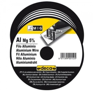 Fil Aluminium diametre 0,8 mm pour soudure MIG DECA bobine 400 grs