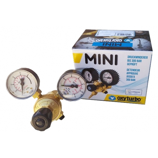Détendeur Mini à deux manomètres pour bouteille rechargeable Détendeur Mini à deux manomètres pour bouteille rechargeable