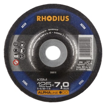 RHODIUS | Meule à  ébarber Ø 125 mm Rhodius