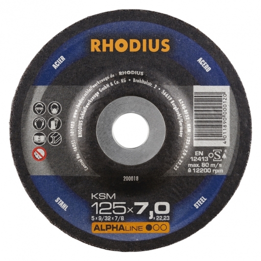Meule à ébarber Ø 125 mm Rhodius Meule à ébarber Ø 125 mm Rhodius