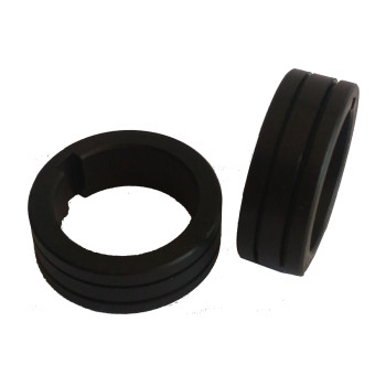 2 Galets anneau + clavette pour fil aluminium