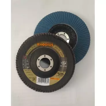 Disque à lamelles pour l'inox Ø 125 mm Rhodius LSZ F2
