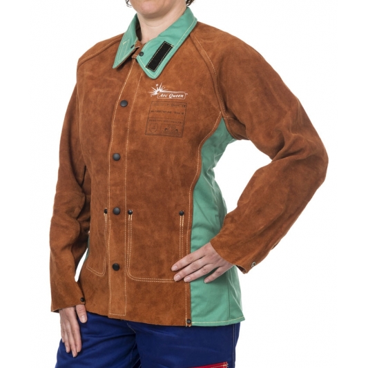 Veste de soudeuse coupe femme Lava Brown Weldas Veste de soudeuse coupe femme Lava Brown Weldas
