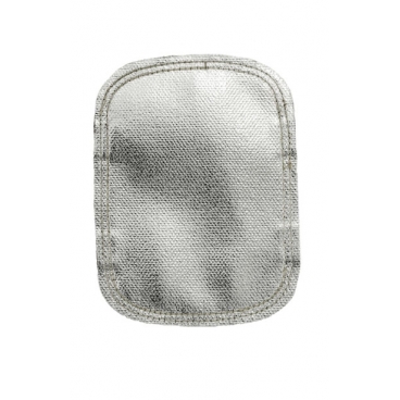 Bouclier de protection de main aluminisé avec dos en cuir Weldas