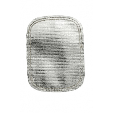 Bouclier de protection de main aluminisé avec dos en cuir Weldas