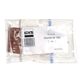 Sachets de 100 clous Ø 2mm pour buse soude clous