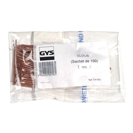Sachets de 200 clous Ø 2mm pour buse soude clous