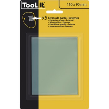 5 ecrans de protection 110 x 90 mm mm externe pour cagoule GYS