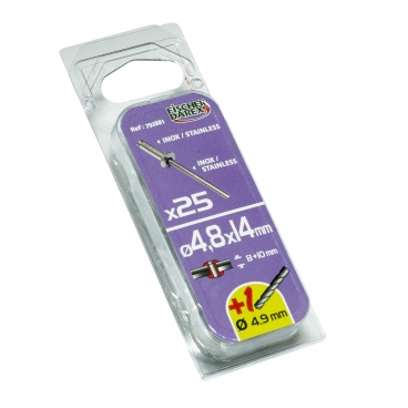 Rivets inox Ø 4,8 x 14 