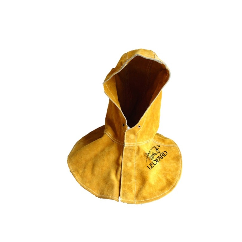 Cagoule croûte de cuir  protection soudeur