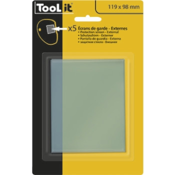 5 lentilles 119 x 98  de remplacement pour cagoule GYS EXERT 11