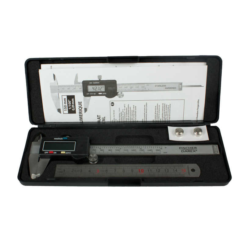 Pied à coulisse  en acier poli