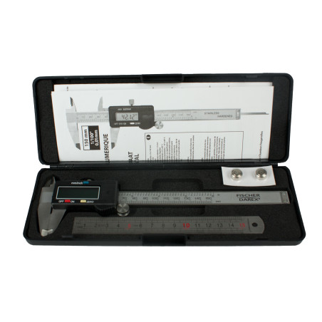 Pied à coulisse  en acier poli