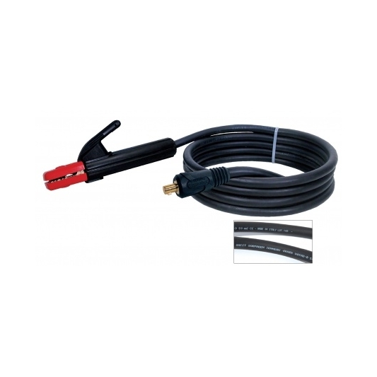 Porte électrode 200 A + câble 25 mm² connecteur 9 mm