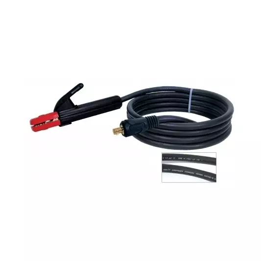 Porte électrode 200 A + câble 25 mm² connecteur TX 25