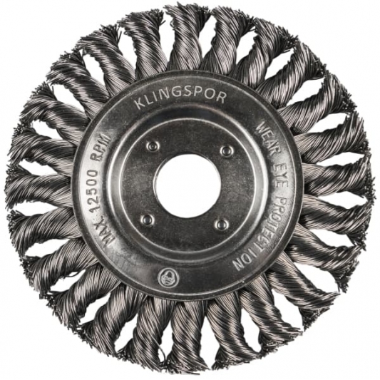 KLINGSPOR - Brosse circulaire fil torsadé Ø 125 mm BR 600Z