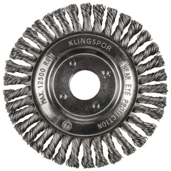KLINGSPOR -Brosse circulaire Ø 125  fil torsadé - BRP 600Z
