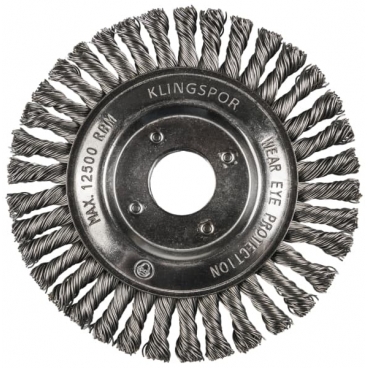 KLINGSPOR -Brosse circulaire Ø 125 fil torsadé - BRP 600Z