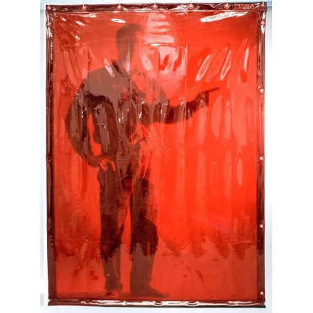 CEPRO | Rideau de soudure orange largeur 140 cm