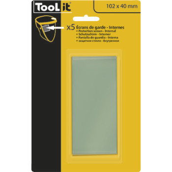 5 ecrans de protection  110 x 90 mm  mm externe pour cagoule GYS