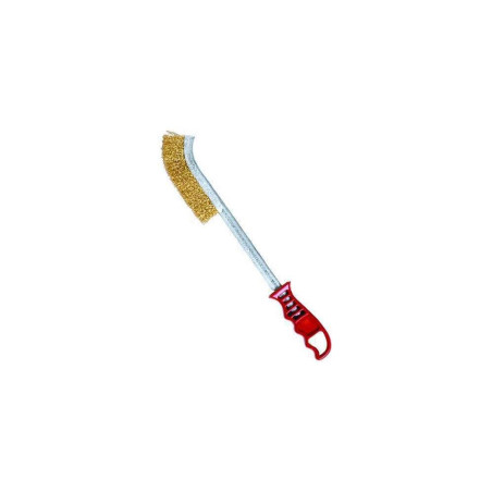 Brosse de  soudure avec  fil acier ondulés  pour le brossage de l'acier
