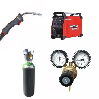 LINCOLN - Pack Poste a souder SPEEDTEC 180 C + torche + Chariot et bouteille de