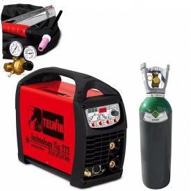 PACK : Poste à souder Telwin Dual 222 + kit TIG + Gaz