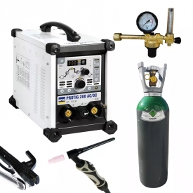 PACK : Poste à souder GYS PROTIG 200 AC DCHF + torche 4m + Détendeur + Gaz