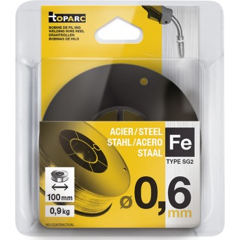 GYS - Bobine de fil Acier SG2 Ø 0,6mm - D100 - 0,9kg