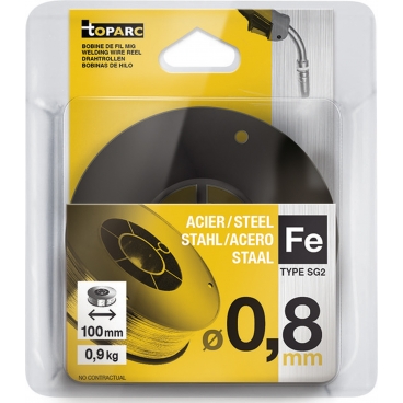 GYS - Bobine de fil Acier SG2 Ø 0,8mm - D100 - 0,9kg