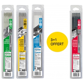 Pack mix électrodes INOX 3 + 1 offert