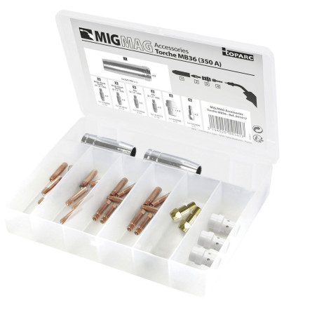 Coffret d'accessoires pour torche mig MB 36 350A