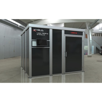 Cabine de soudage laser classe 4 - 3x3m avec porte à charnière