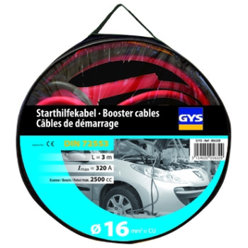 CABLES DEMARRAGE 320A - 16MM2 - 3M