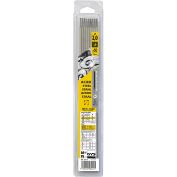 Pack de 50 électrodes ACIER rutiles Ø 2 mm GYS