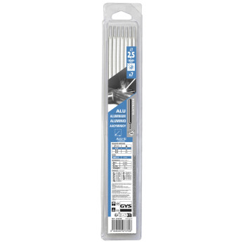 7 électrodes 2,5mm pour soudure ALUMINIUM GYS