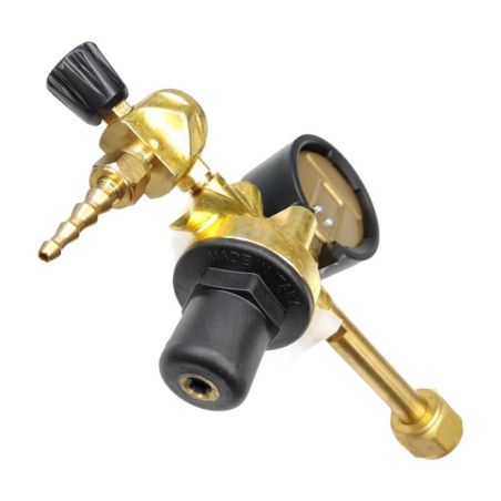 Détendeur avec débilitre et colonne pour bouteille rechargeable