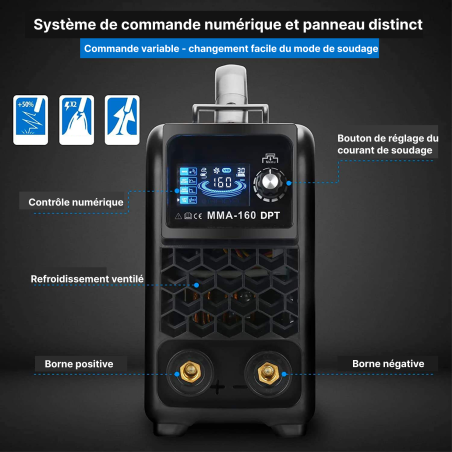 SOUDEXPERT - Poste à  souder Inverter MMA+TIG LIFT 160A