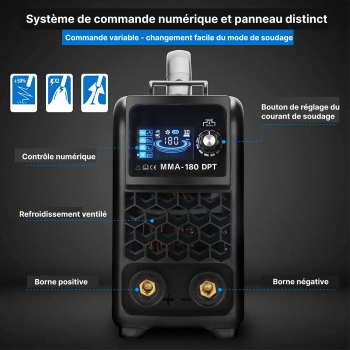 SOUDEXPERT - Poste à  souder Inverter MMA+TIG LIFT 180A